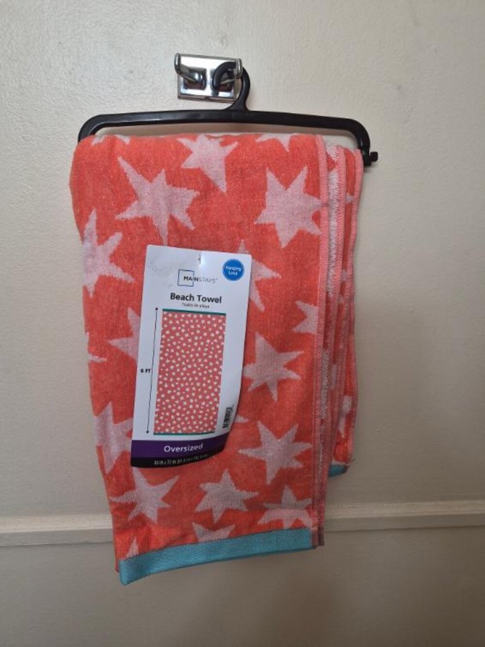 Mainstay Oversized Orang Star Beach Towel